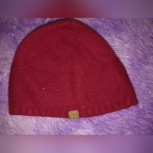 Fossil Red Knit Beanie